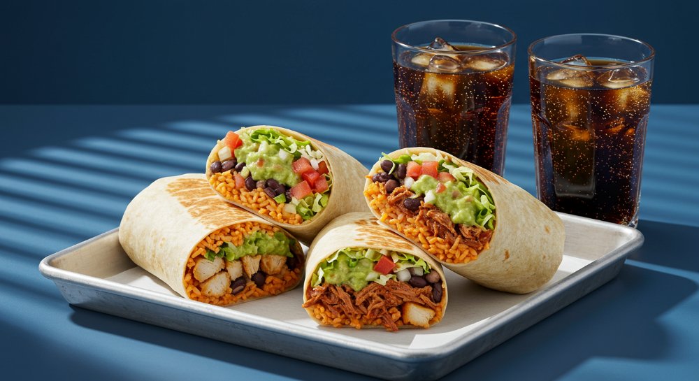 Burritos para 2 + bebidas.