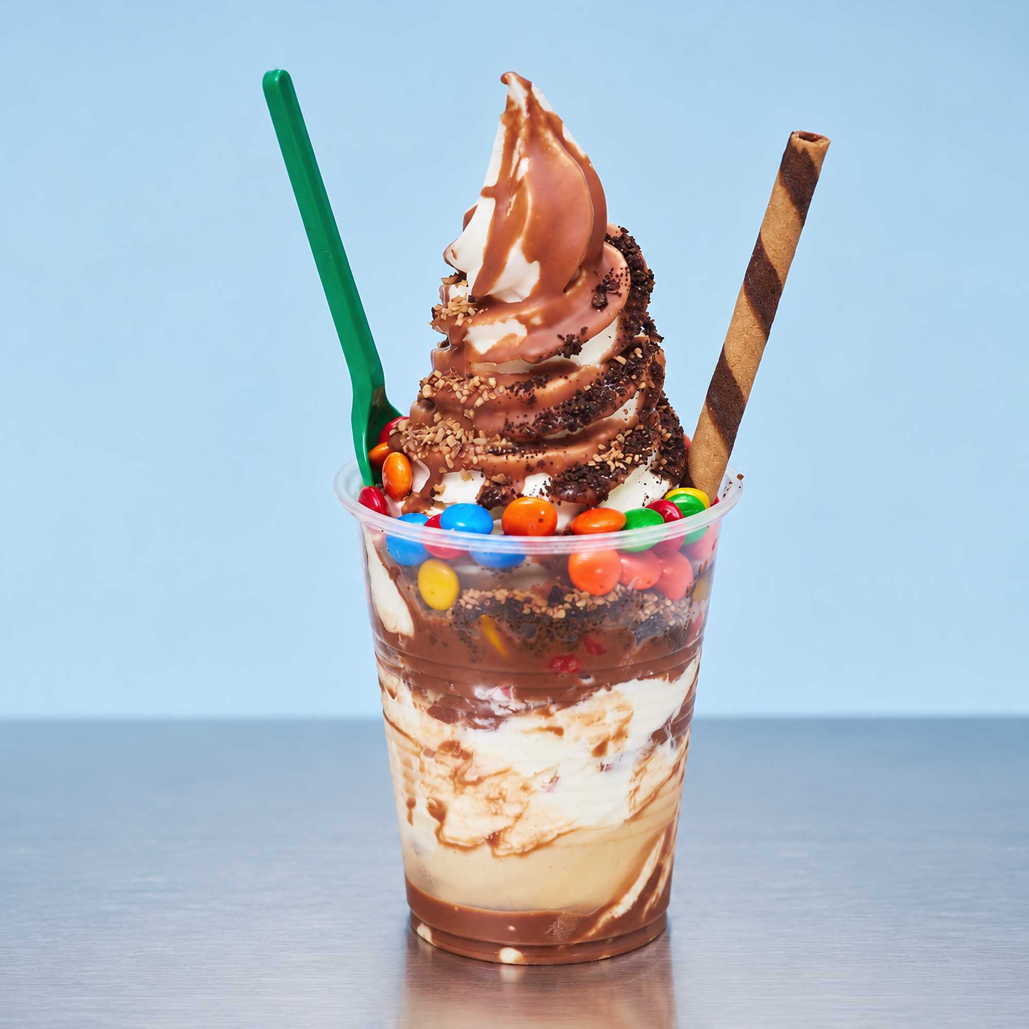 Nieve de Yogut con 6 Toppings