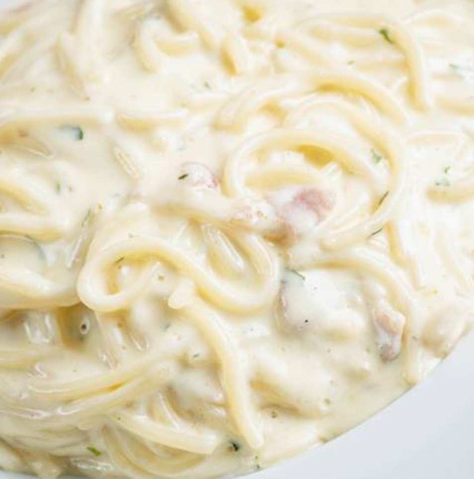 Pasta carbonara.