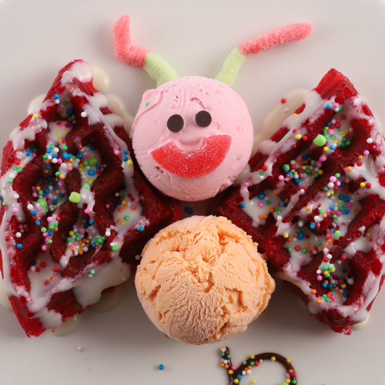 Infantil Waffle Mariposa