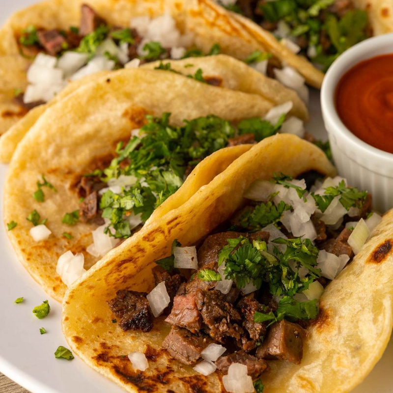 Tacos de Arrachera Marinada (5 Pzas.)
