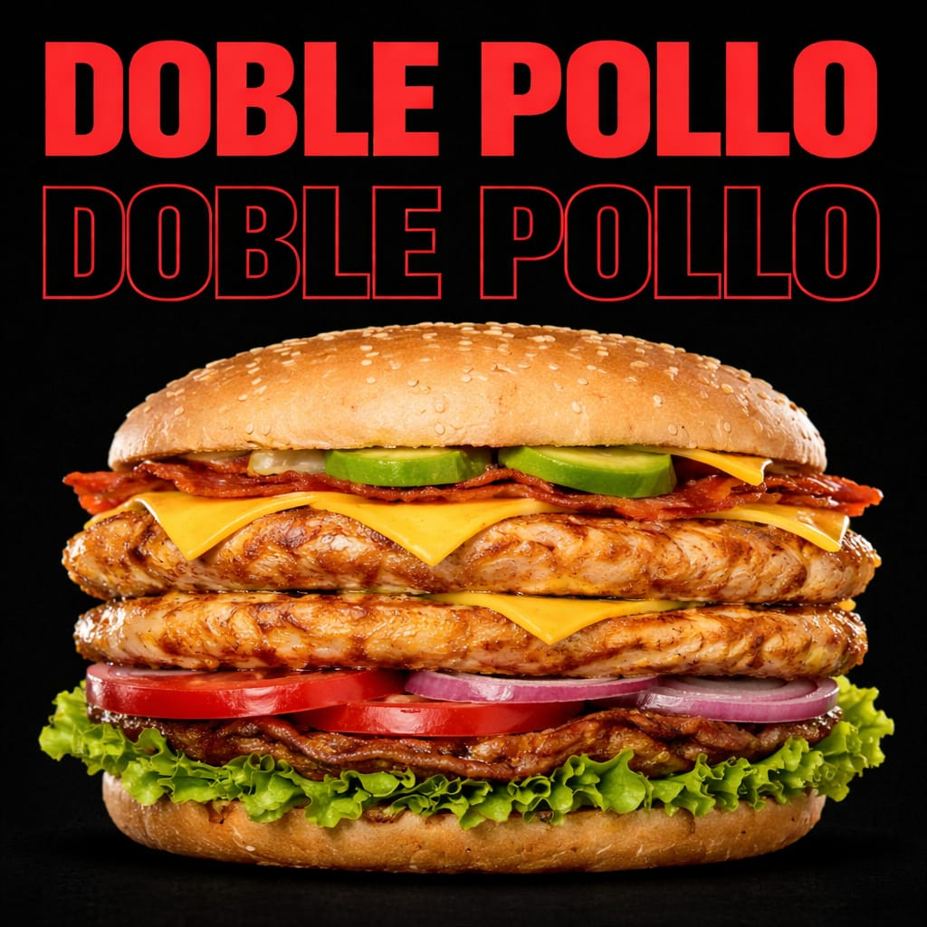 Doble Pollo Sin Papas
