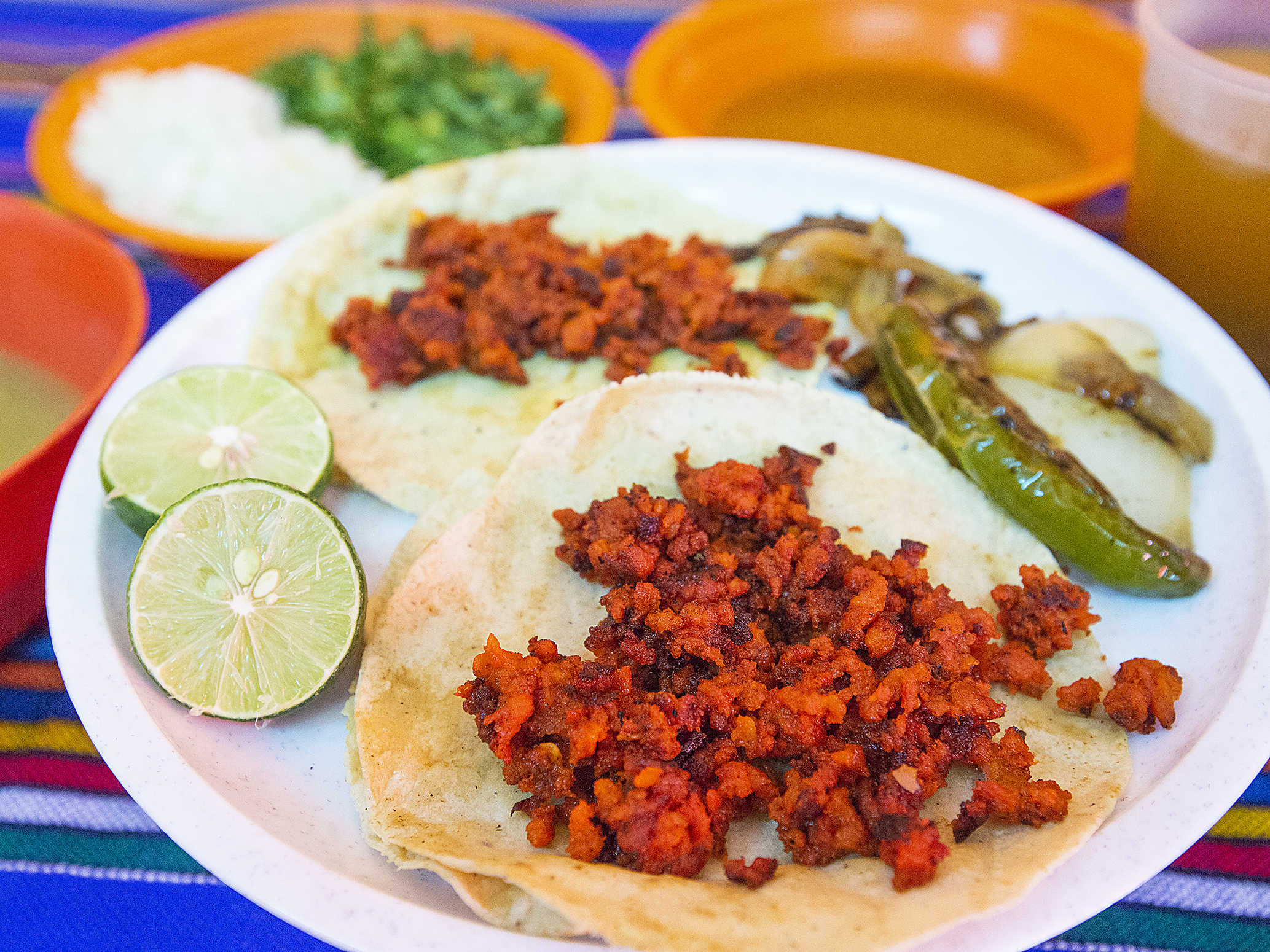 Paquete 5 tacos chorizo