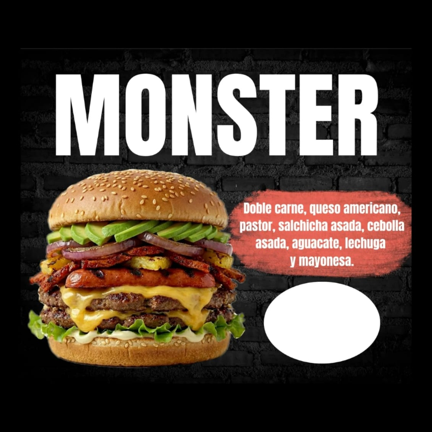 Hamburguesa Monster