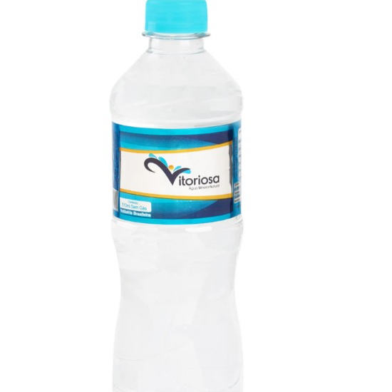 Garrafa d' água mineral com gás 500ml