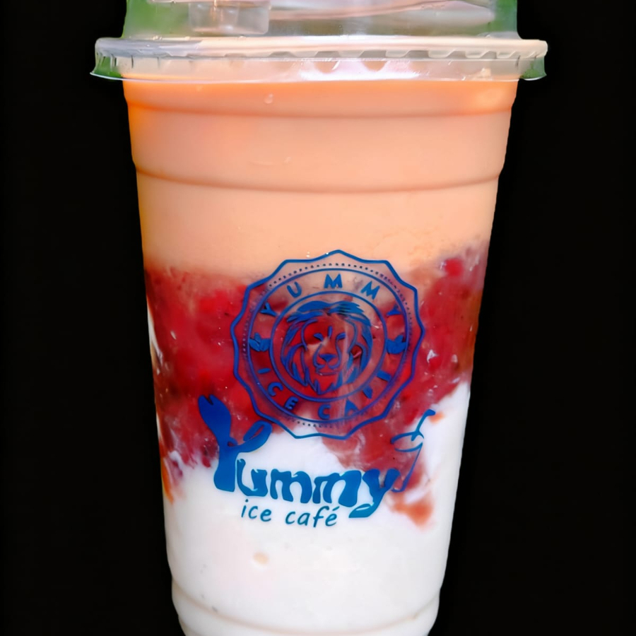 cha preto com leite e azuki ,sobremesa leite