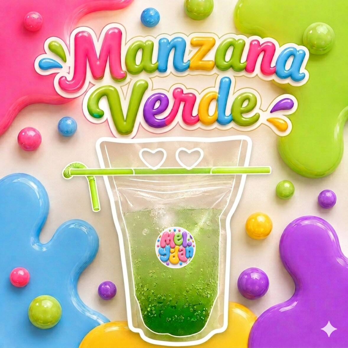 Soda italiana de manzana verde