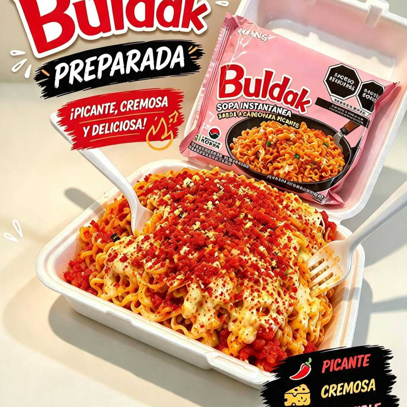 Buldak con Elote