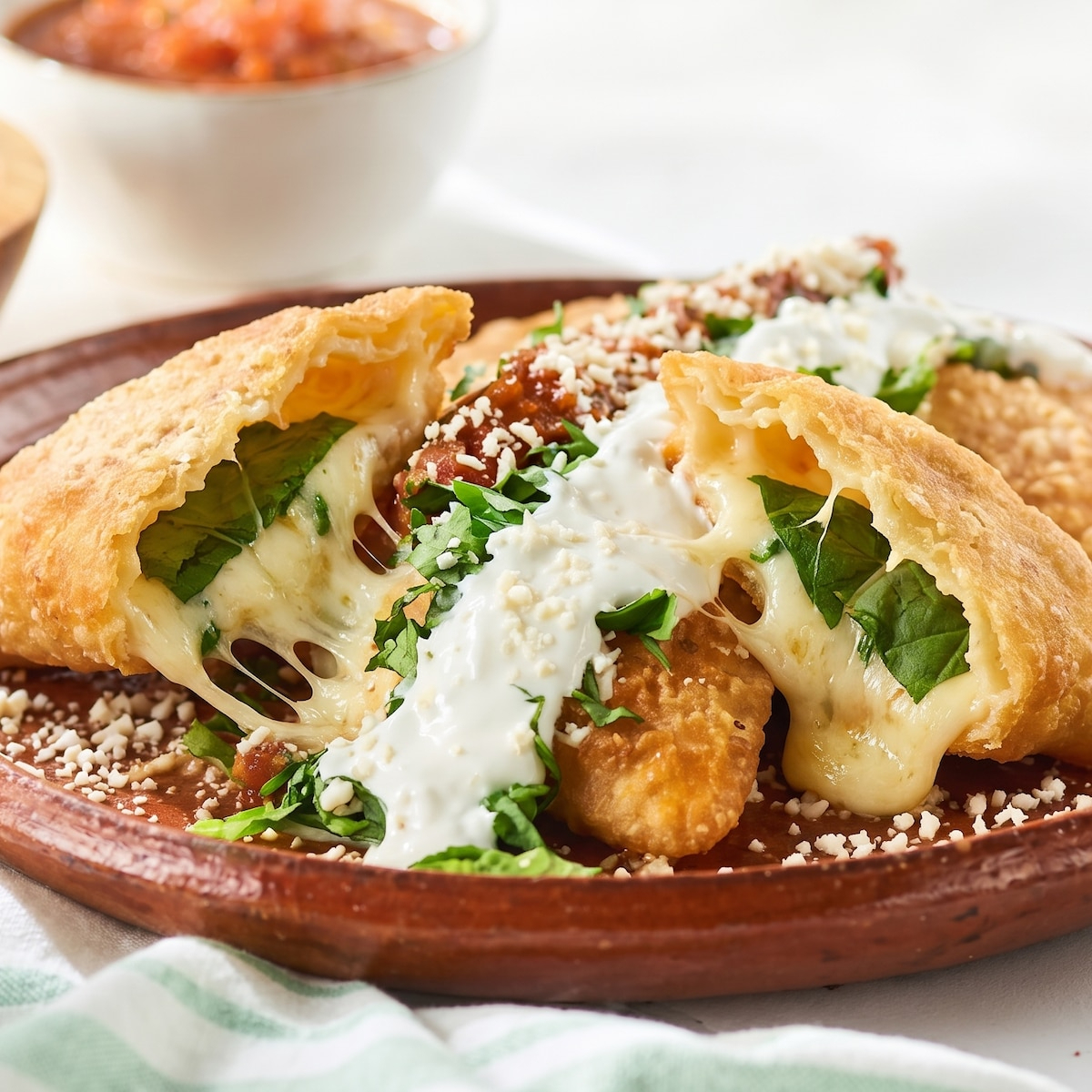 Quesadilla Frita De Papa Con Choriso