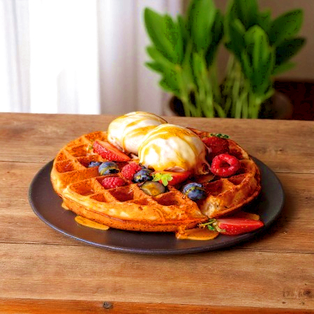 Waffle de 2 Ingredientes