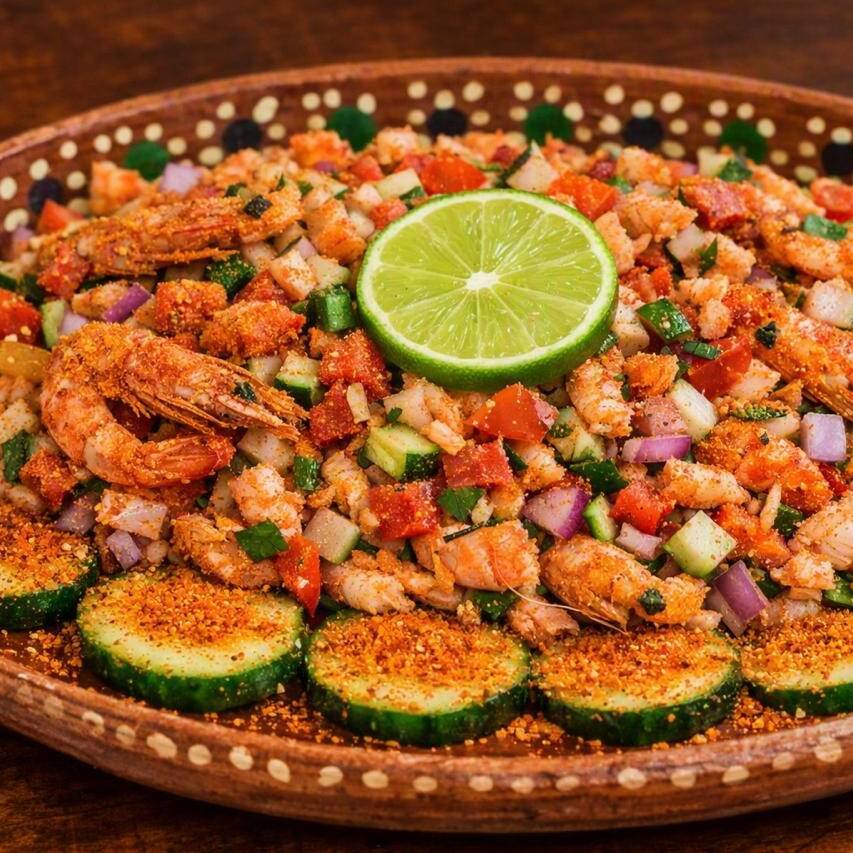 CEVICHE DE CAMARÓN SECO