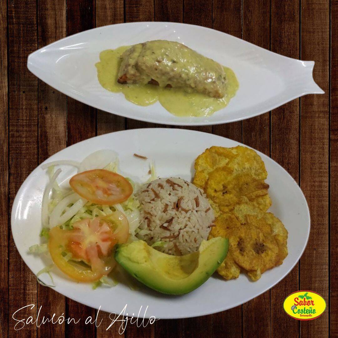 Salmón al Ajillo