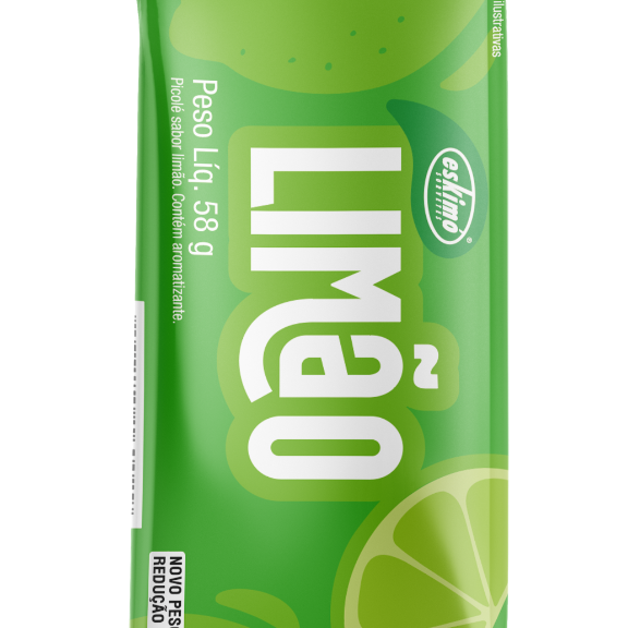 picole sabor artificial de limão