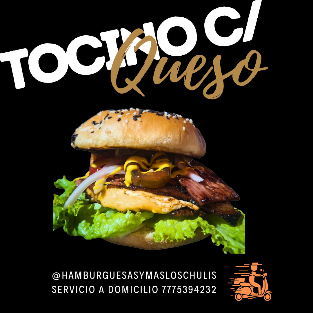 Hamburguesa Tocino con Queso 🤑