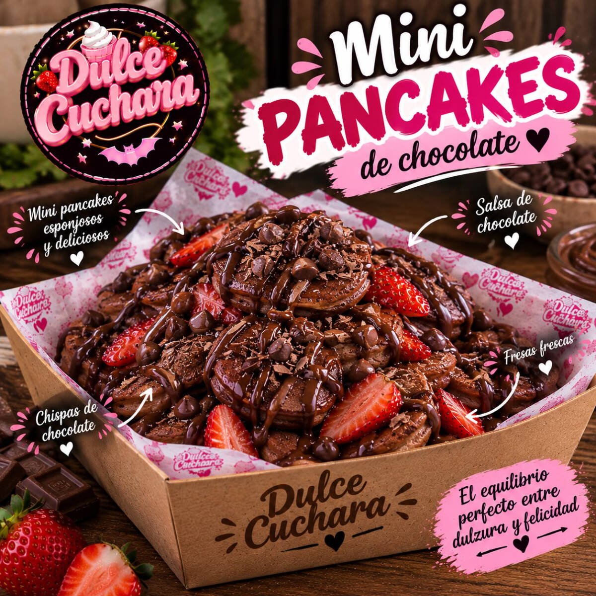Mini Panckes de Chocolate