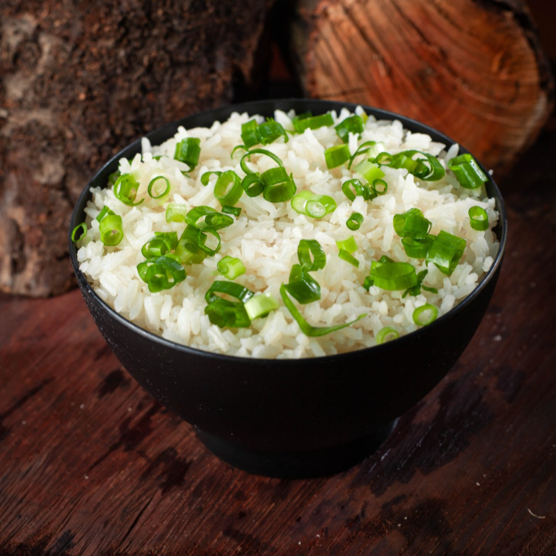 400 g de arroz branco.