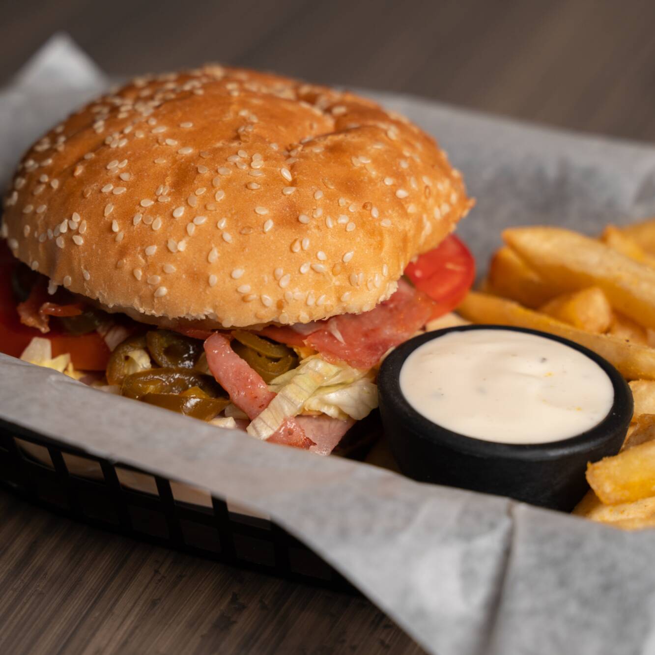 Hamburguesa con Francesas