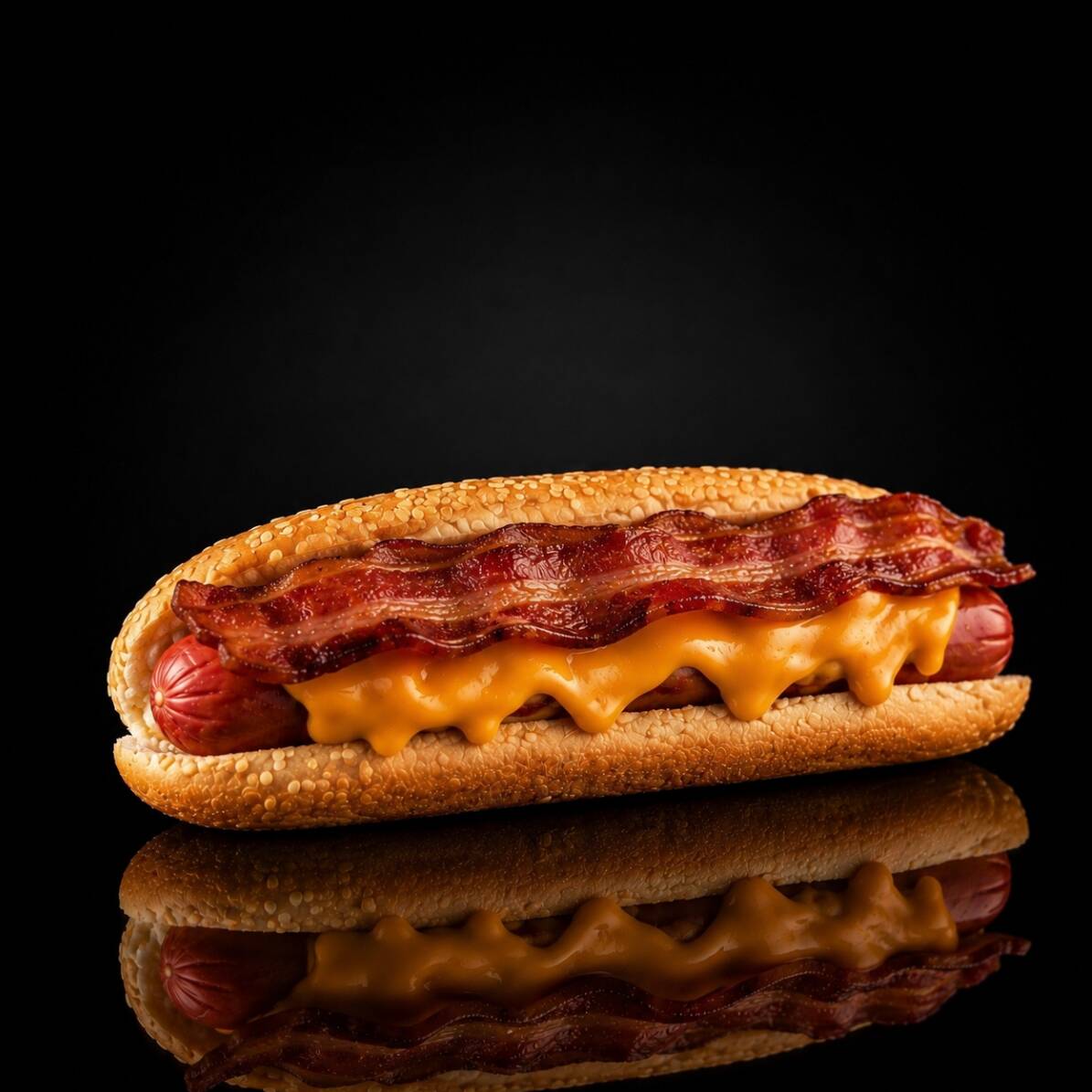Hot Dog Cheddar Bacon
