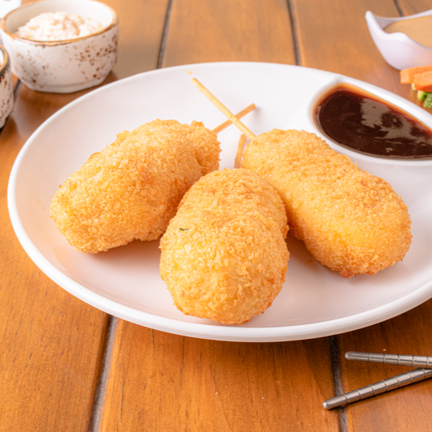 Kushiage Queso con Platano