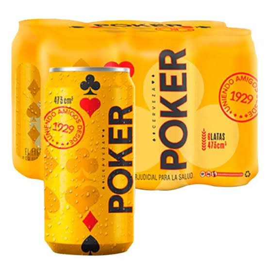 Cerveza Póker 473ml (Sixpack)