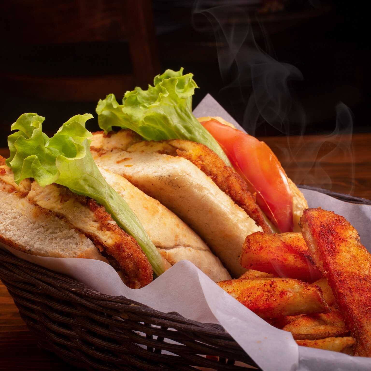 Panino Petto Di Pollo Alla Parmigiana