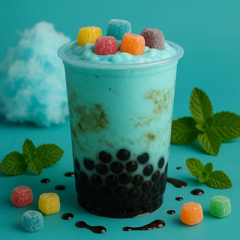 Bubble Tea Algodón de Azúcar