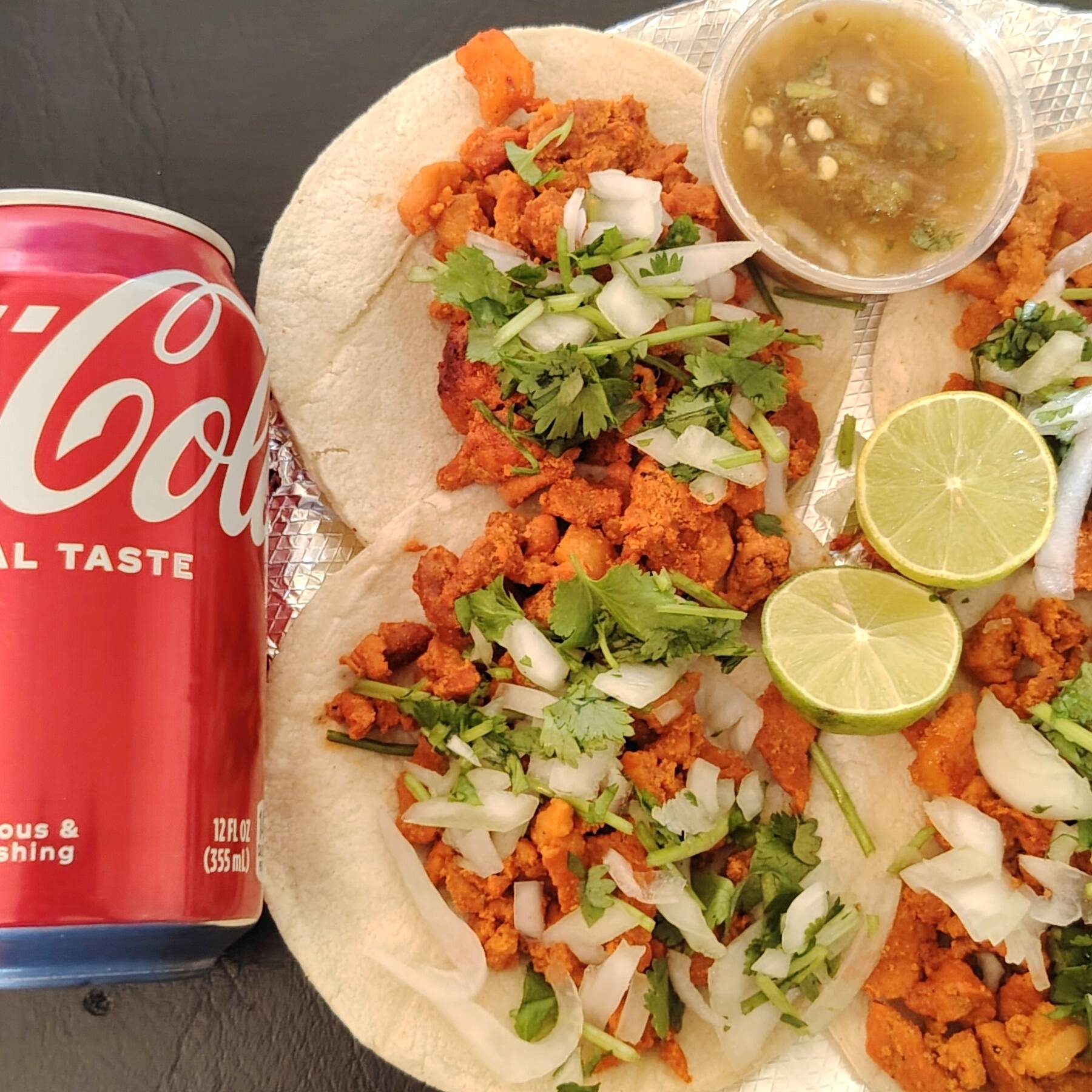 taquitos más cocacola