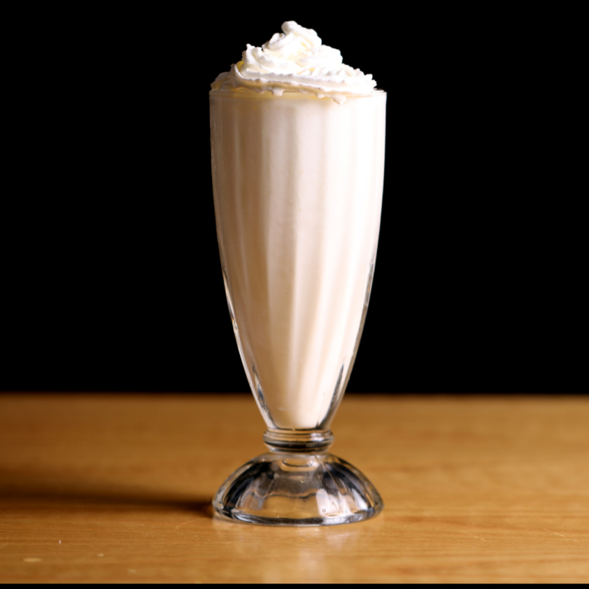 Malteada De Vainilla Con Leche Entera