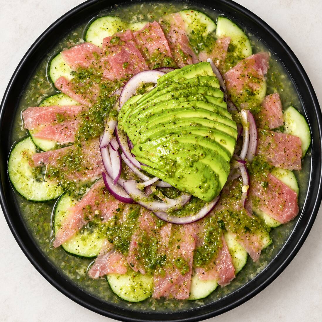 1/2 Aguachile de Camarón Verde
