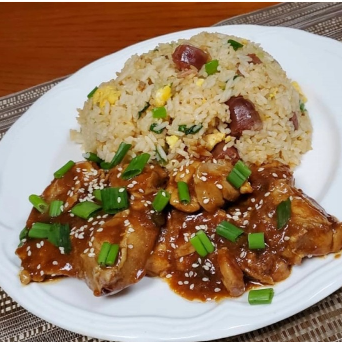 Chijaukai con Verduras Chinas y Chaufa
