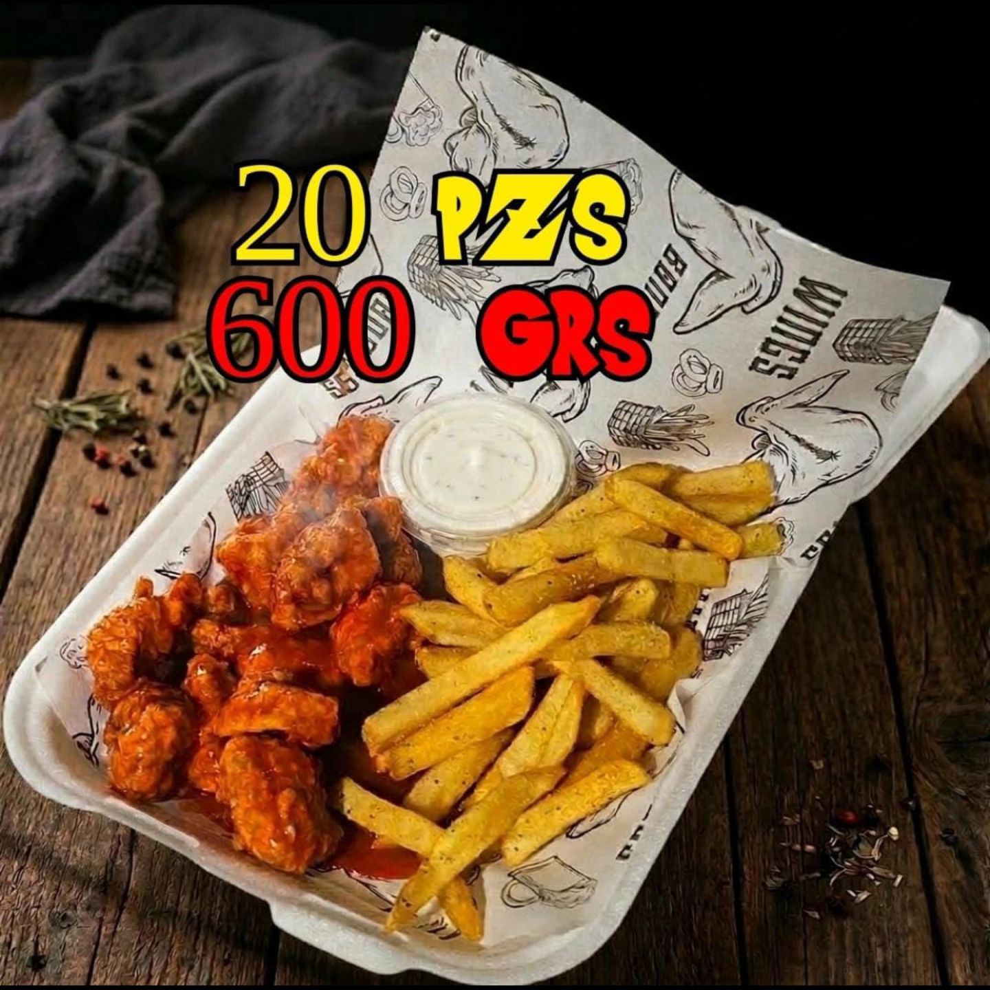 SUPER BONELESS 600GR (APROX 20PZAS)