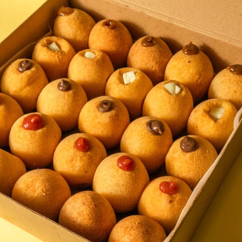 Caja X25 Buñuelos Rellenos