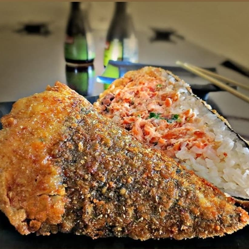 Pate de salmão creme cheese empanado farinha panko