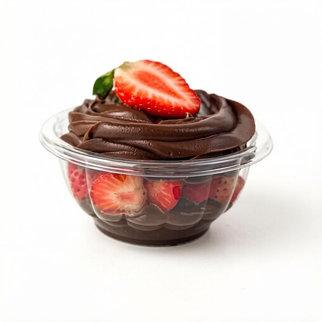 A combinação perfeita do azedinho do morango com o doce do brigadeiro preto cremoso, irresistível