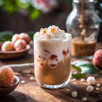 Latte Frio de Lychee