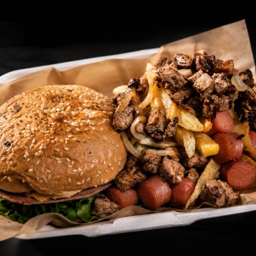 PAL LOBO FEROZ (PAPA BURGER ARRACHERA )