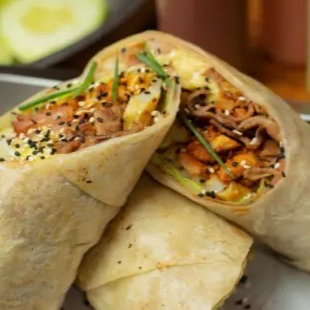 Burrito de Longaniza con Papas