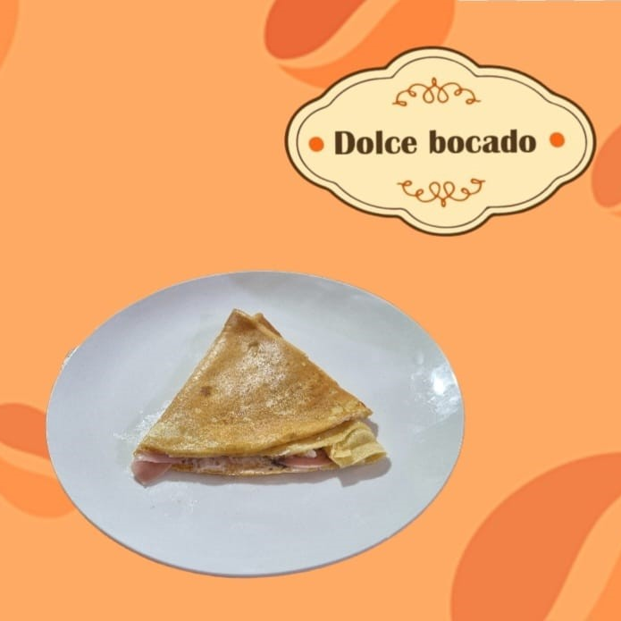 Crepa Queso Crema con Jamón de Pavo