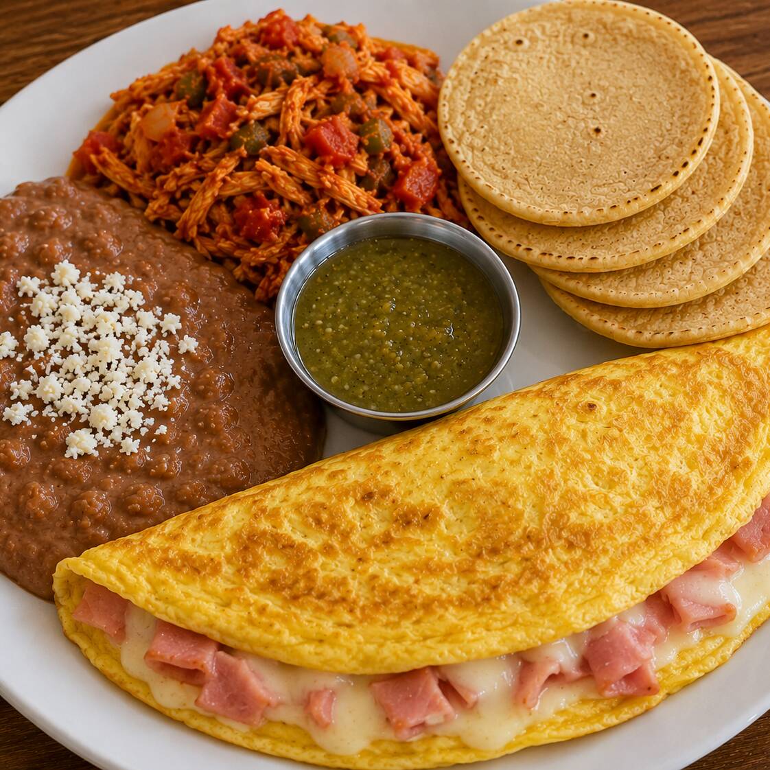 Omelet de Jamón y Queso