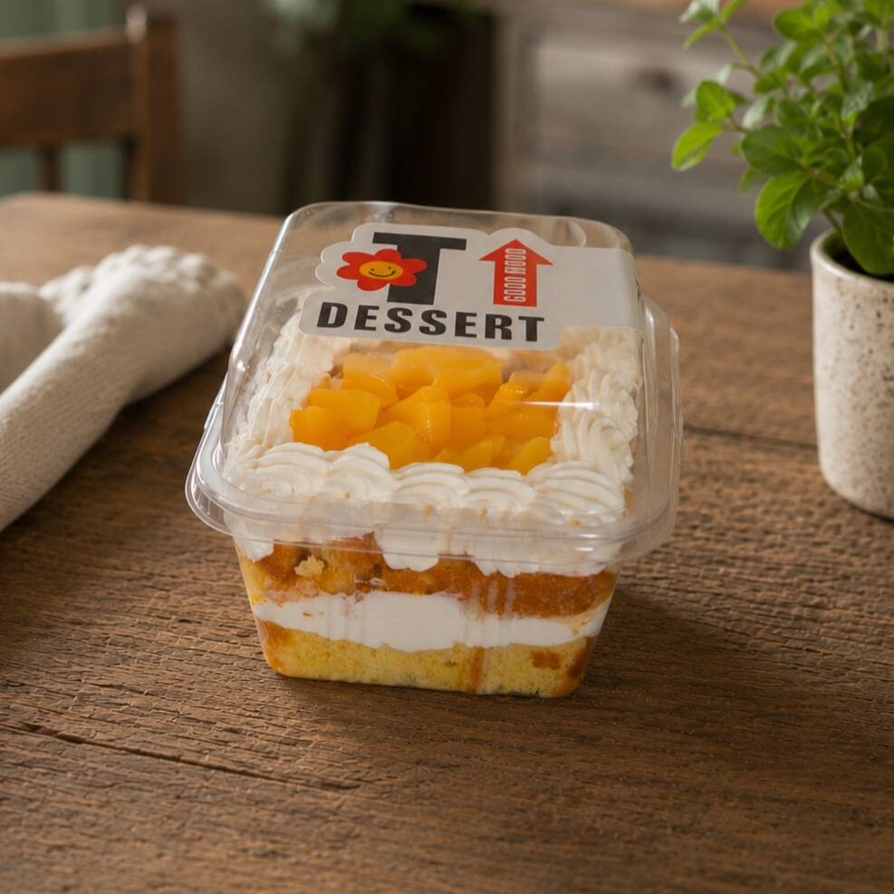 Pastel de 3 Leches con Durazno (8 Onzas)
