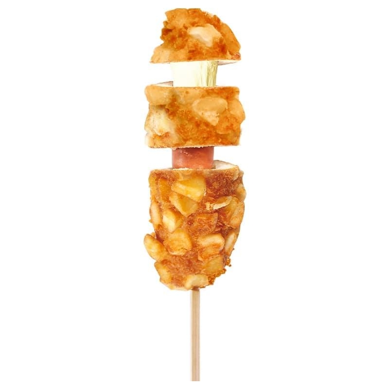 Corndog Hotdog y Mozzarella más Tp. Papas