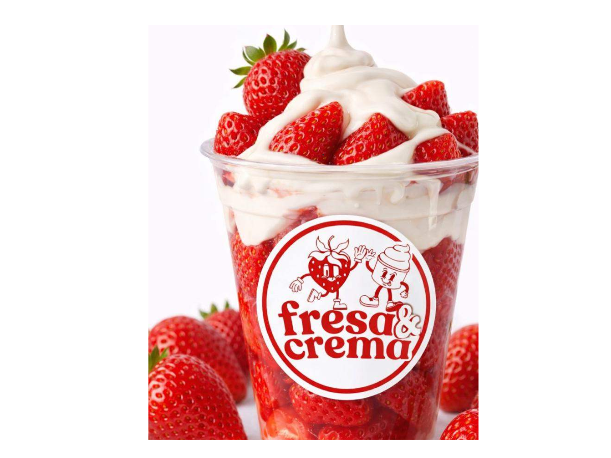 FRESA Y CREMA FRESAS CON CREMA