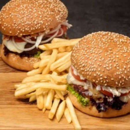 2 Lover Sencillas, Queso y Papas Fritas