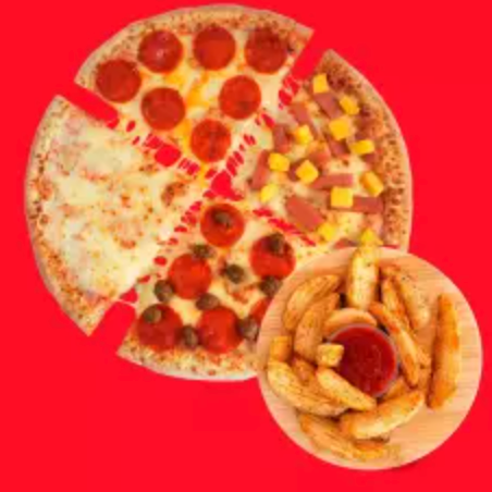 Combo Pizza Grande 4x4 + Papas Gajo