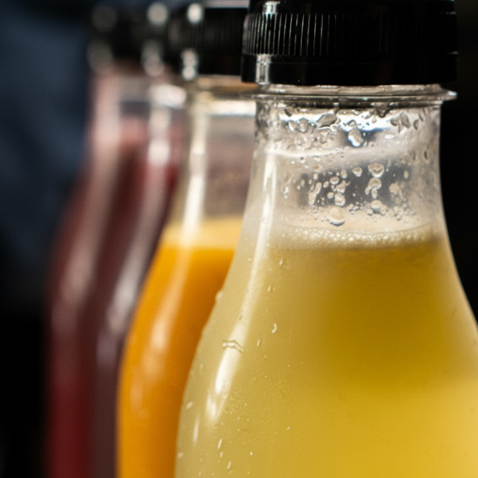 Suco natural de fruta natural congelada