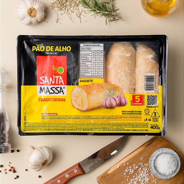 Melhor pão de alho do Brasil. Bem recheado e bem saboroso.