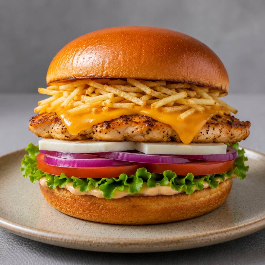 Hamburguesa Clásica de Pollo