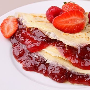Crepa de Mermelada de Fresa
