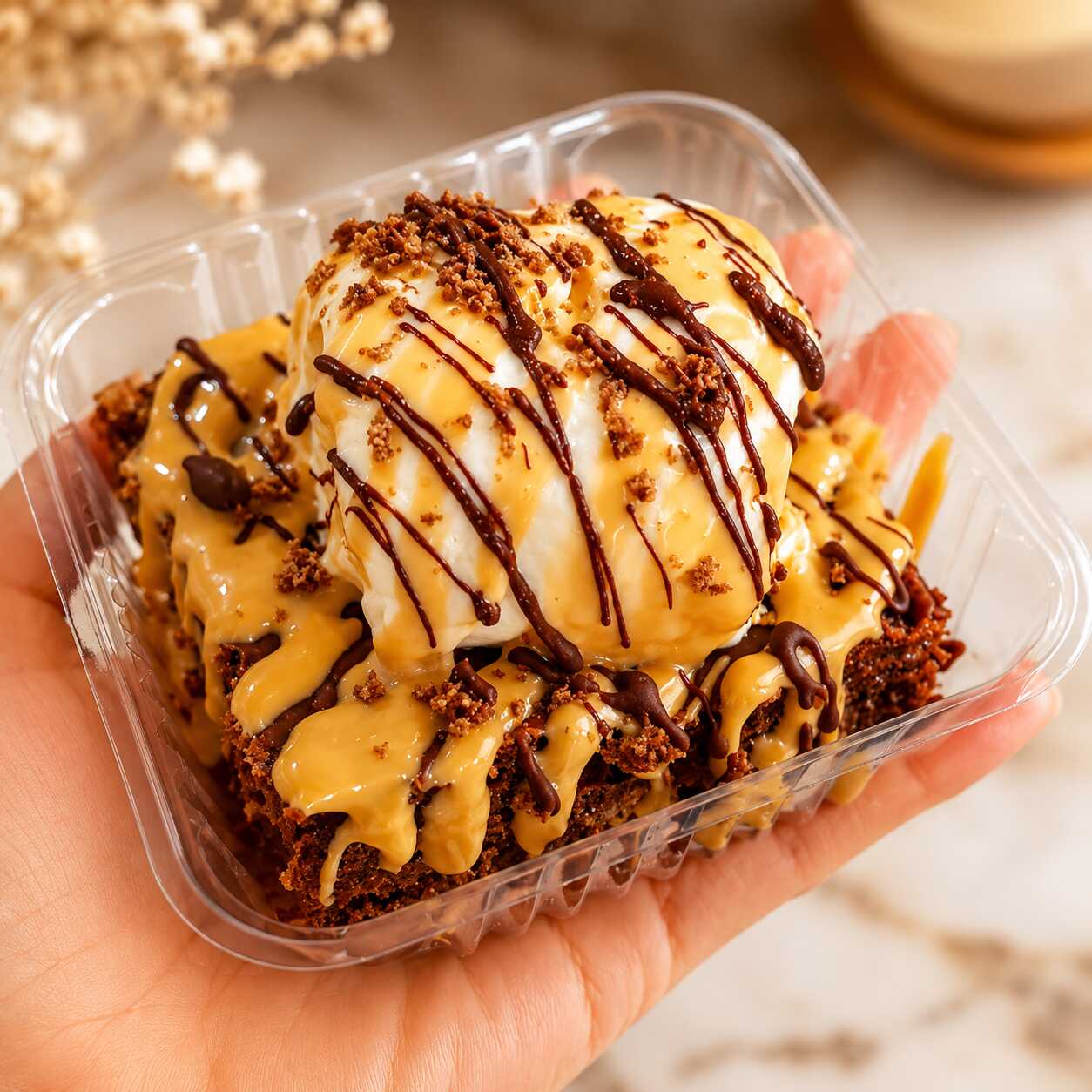 Brownie con Helado