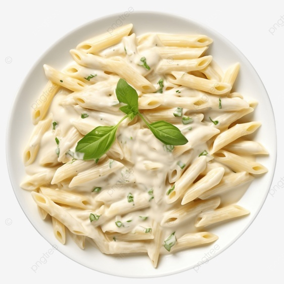 Desfrute do nosso magnífico Penne ao Molho Branco com Peito de Frango, uma delicadeza apurada da categoria Massa de Sêmola com Ovos. O bacon, fatiado em porções suculentas e frito meticulosamente na manteiga, desencadeia um aroma inebriante que aguça o apetite. O toque sofisticado conferido pela cebola e o alho, salteados com maestria, adiciona uma intrigante dimensão adicional de sabor. O creme de leite e o amido de milho mesclam-se com perfeição, resultando em um molho branco sedoso e robusto que envolve cada pedaço de penne. O queijo parmesão, meticulosamente ralado e de qualidade superior, derrete-se impecavelmente, conferindo uma textura cremosa e um sabor marcante ao prato. A sutil nóz moscada adiciona um toque exótico final, e a ervilha fresca proporciona um contraste vibrante de cor e sabor, culminando nesta autêntica obra-prima gastronômica.